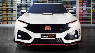 هوندا سیویک با قطعات لگو